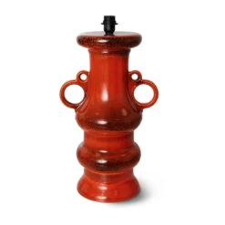 Pied De Lampe Grand Glazed Orange